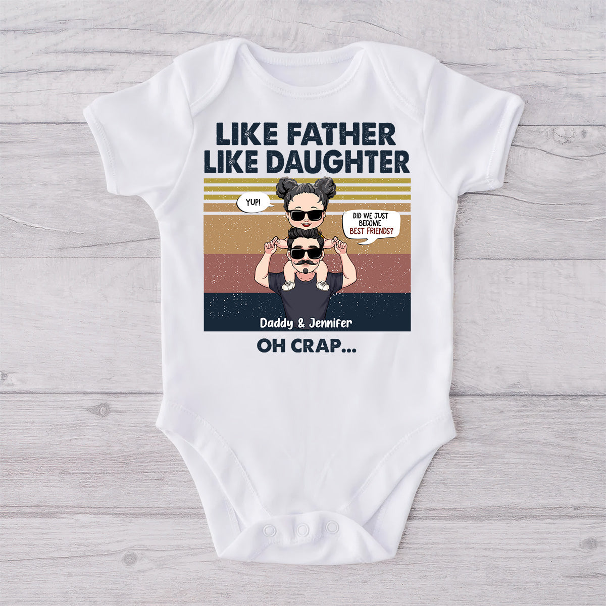 Did We Just Become Best Friends? - Gift for dad, newborn, baby/infant (0-1 year), new dad - Personalized Set