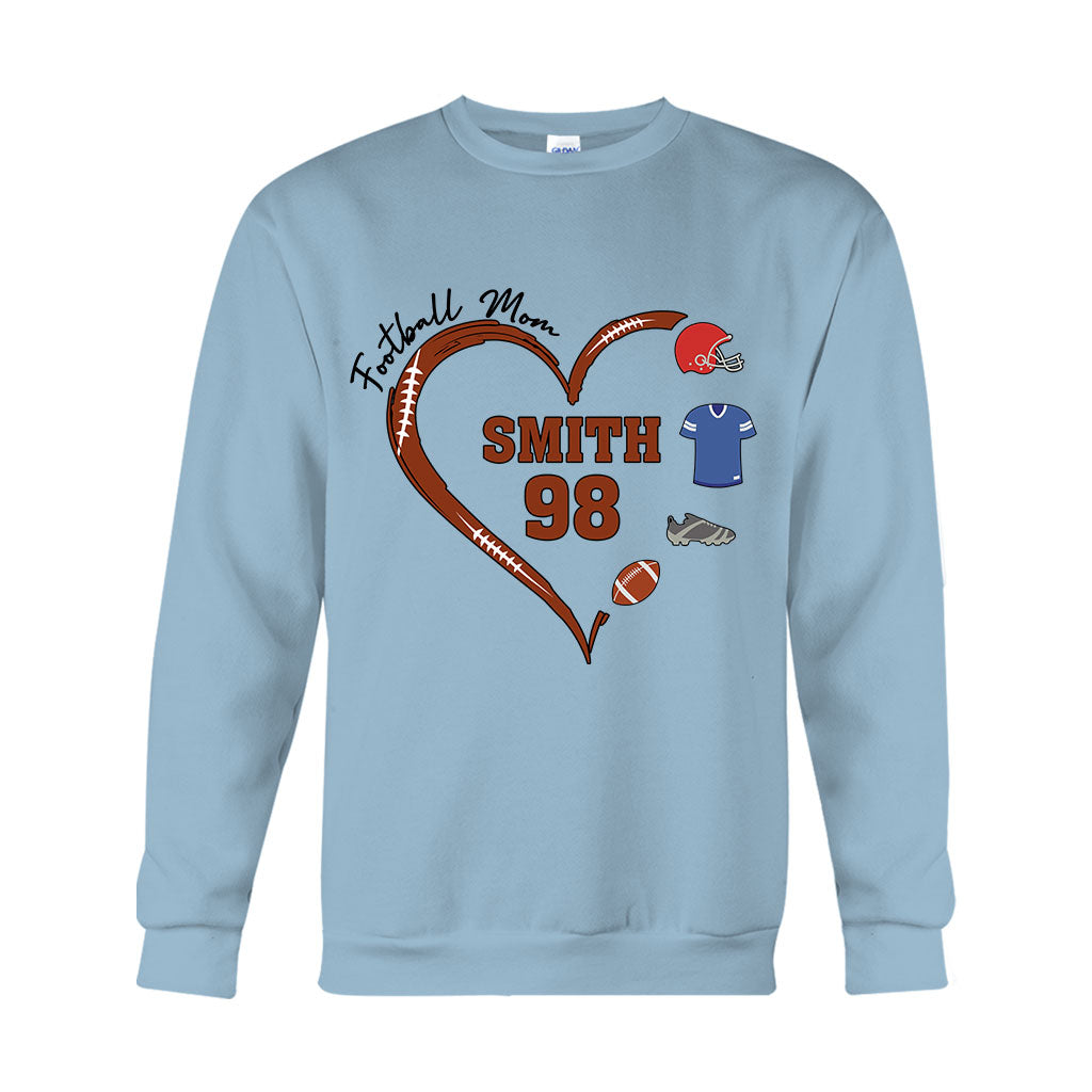 Football Mom - Personalized Football T-shirt And Hoodie