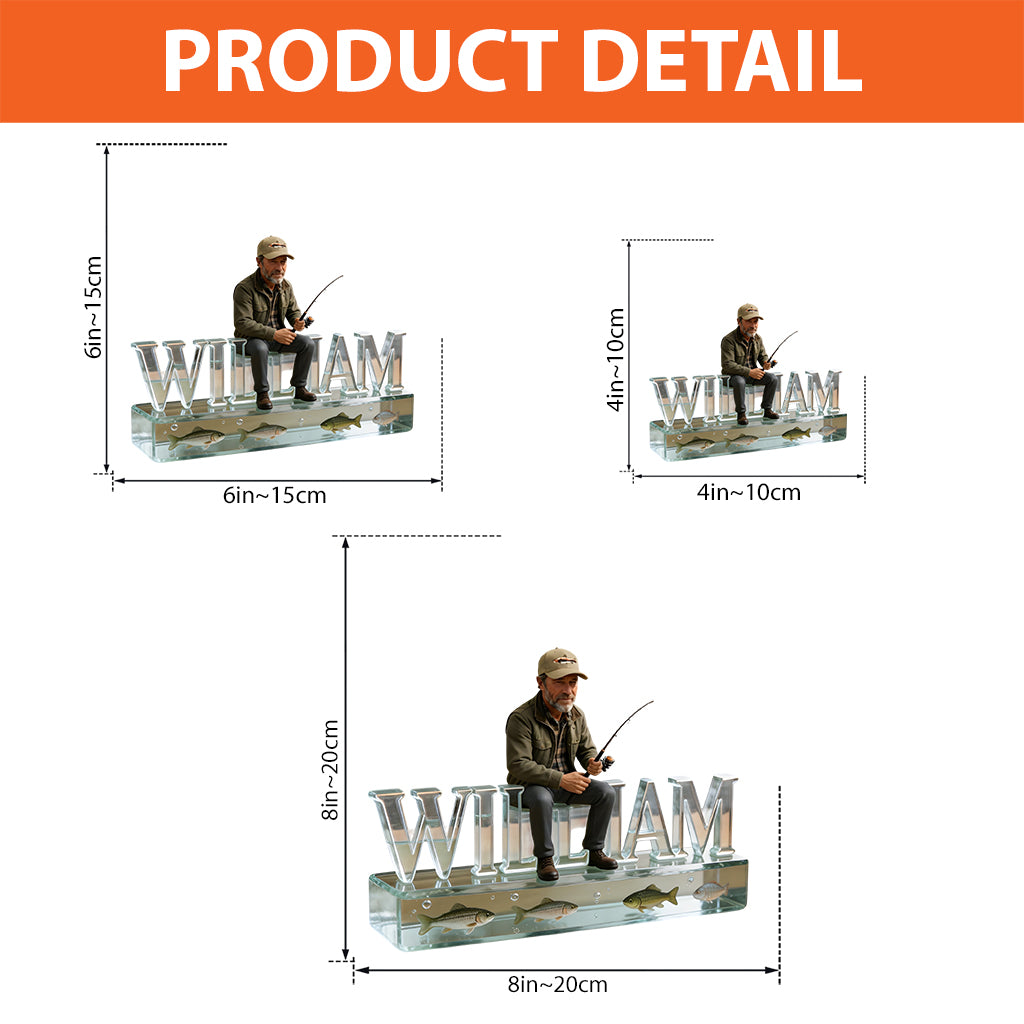 Custom Any Photo - Personalized Fishing Custom Shaped Acrylic Plaque