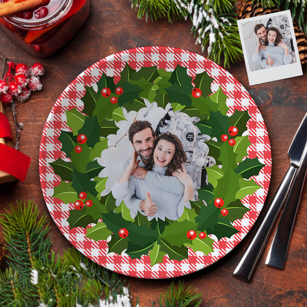 Christmas Dinner Plate - Personalized Family Plate