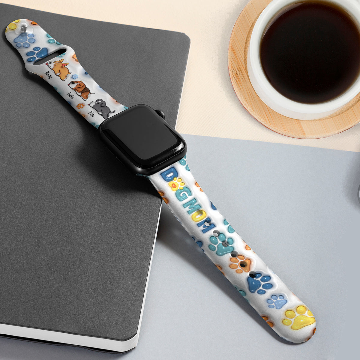 Best Dog Dad/ Mom Ever - Personalized Dog Apple Watch Band
