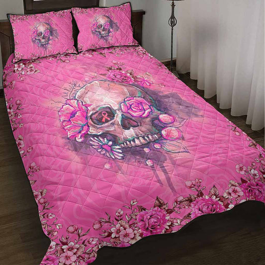 Breast Cancer Awareness Quilt Bed Set