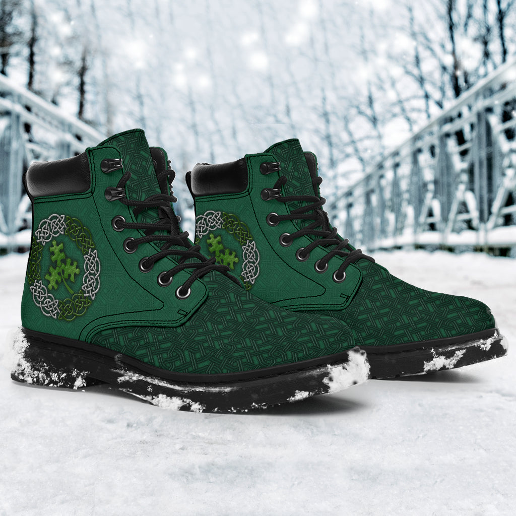 Clover Puzzle Celtic Autism Awareness All Season Boots 0622