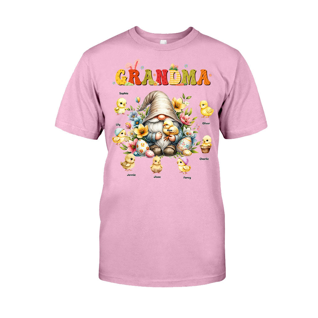 Gift For Grandma Easter Gnome - Personalized Grandma T-shirt And Hoodie