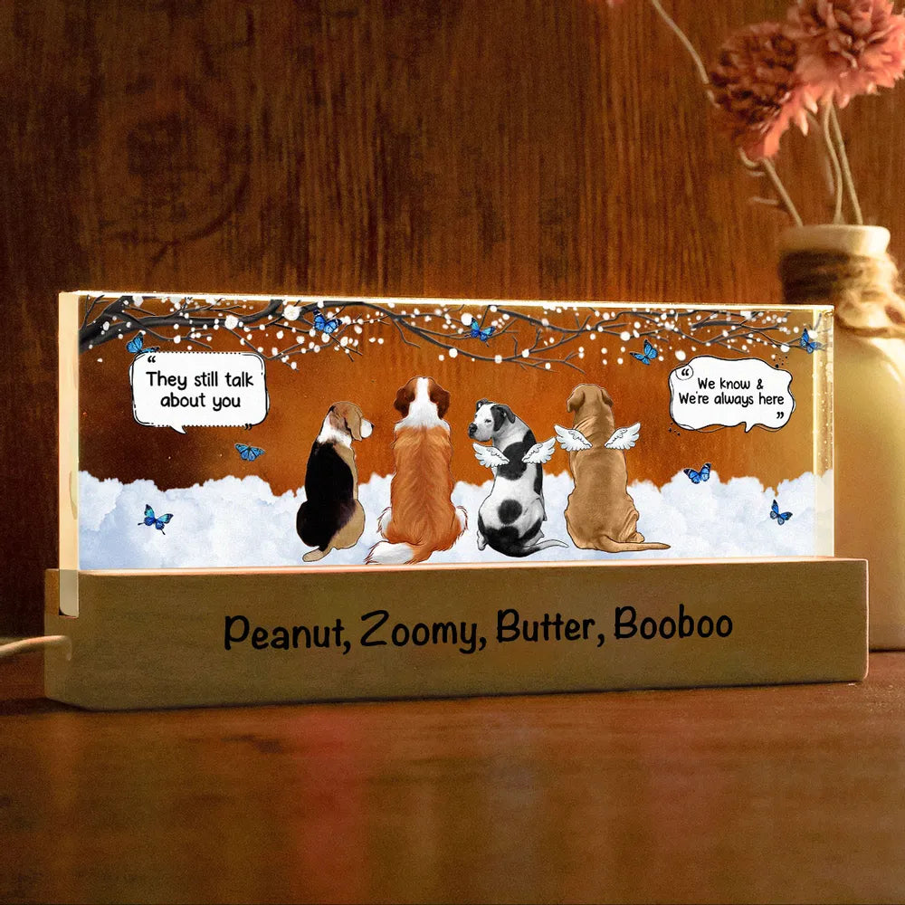 They Still Talk About You, Memorial Gift For Pet Dog Cat Lovers, Personalized Ornament,Poster,Keychain,Pillow