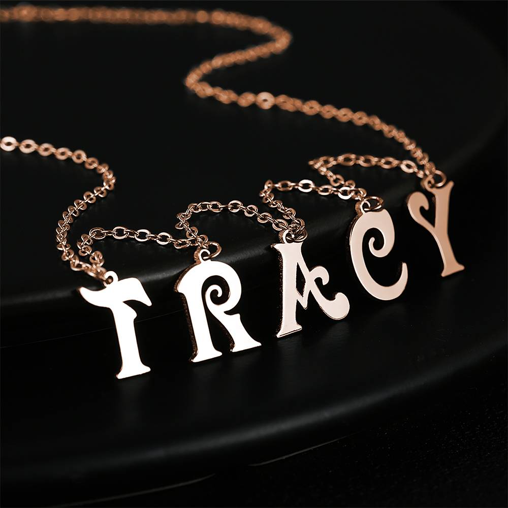 Letter Initials - Personalized Initials Necklace