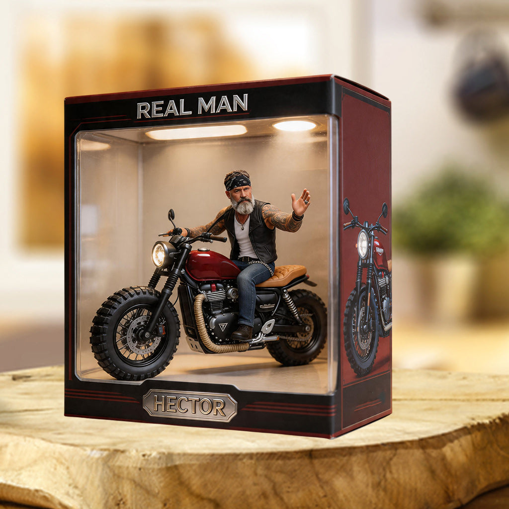 Custom Any Photo, Any Vehicle - Personalized Biker Custom Shaped Acrylic Plaque