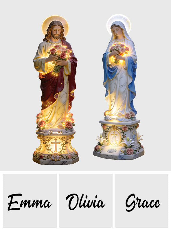 Heavenly Blessings Solar Garden Lights - Personalized Christian Solar Acrylic Light