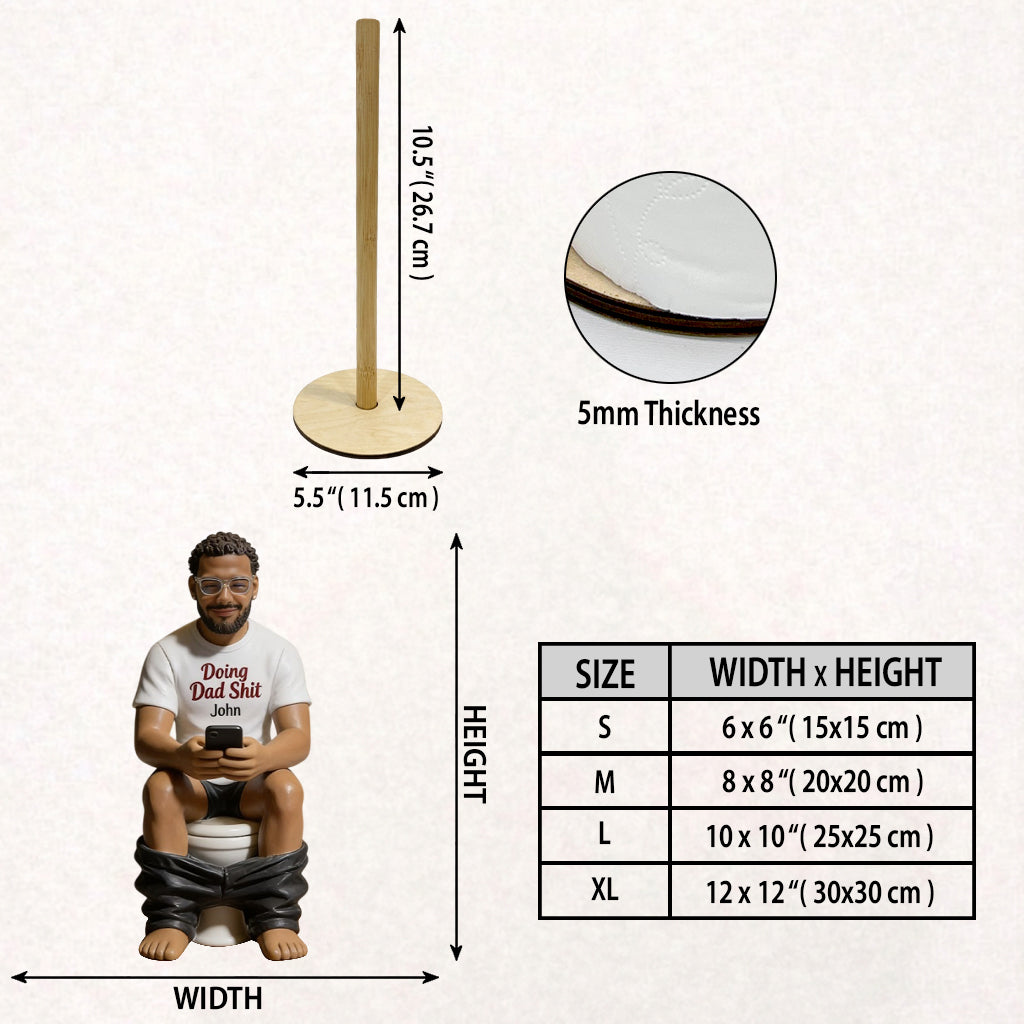 Doing Dad Sht - Personalized Father Paper Towel Holder & Soap Dispenser