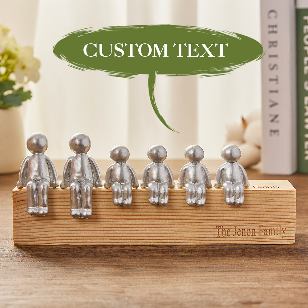 Engraved Name - Personalized Family Metal Sculpture Figurines