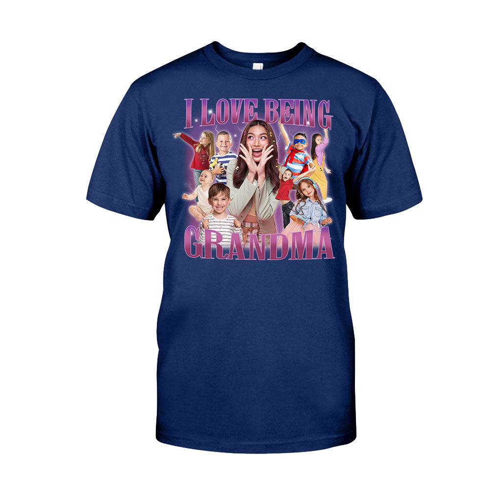 I Love Being Grandma/ Nana/ Mimi/ Gigi... - Personalized Grandma T-shirt And Hoodie