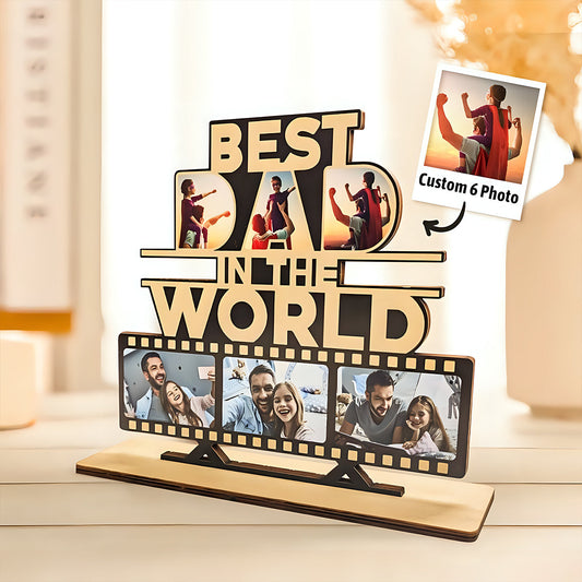 Best DAD In The World - Personalized Father 1 Layered Big Freestanding