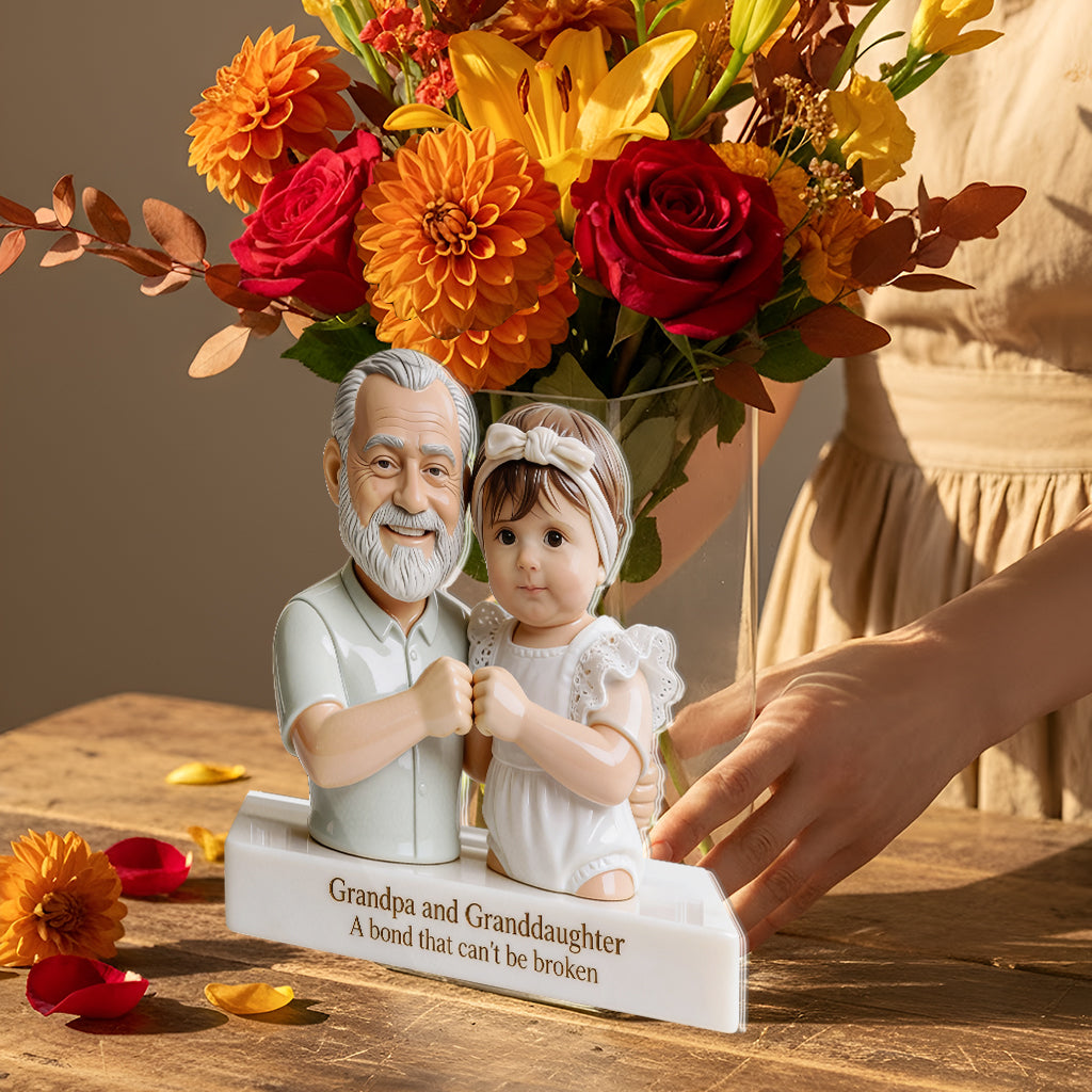 Best Friends For Life - Personalized Father Acrylic Pen Holder