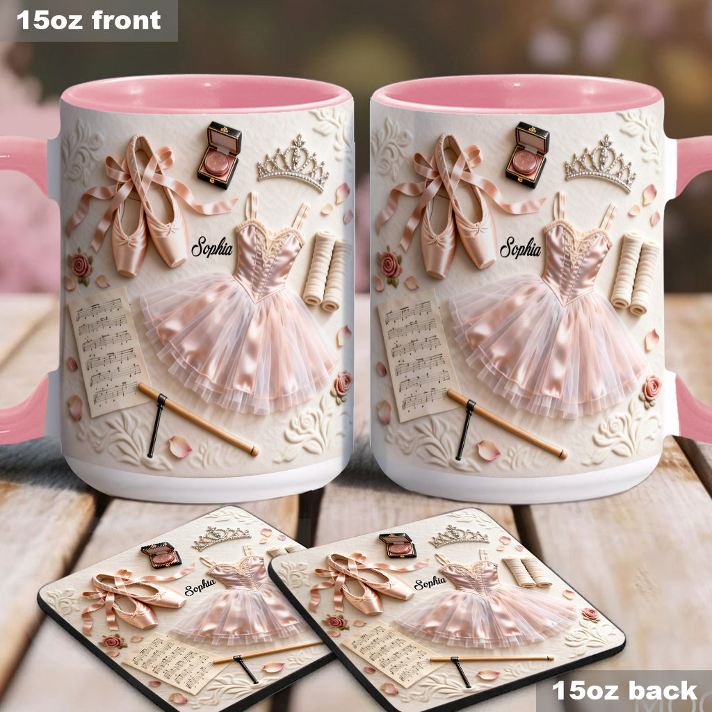 Love Ballet - Personalized Ballet Accent Mug & Coaster