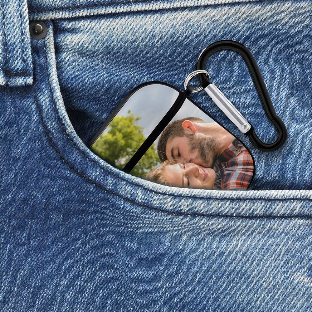 Custom Photo - Personalized Airpods 1/2 Case Cover With Keychain