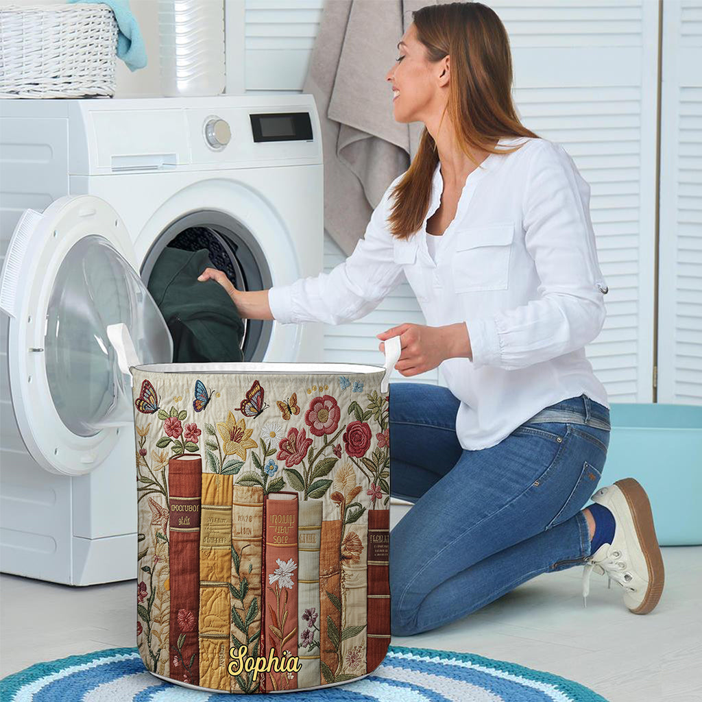 Book Flowers - Personalized Book Storage Basket
