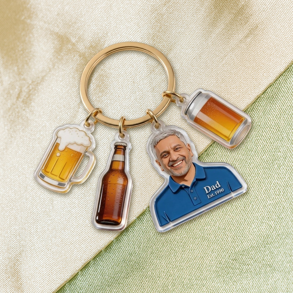 Alcoholic Beverage Fan, Beer, Cocktail, Whiskey, Wine... Lovers - Personalized Alcoholic beverage Premium Keychain With Charms