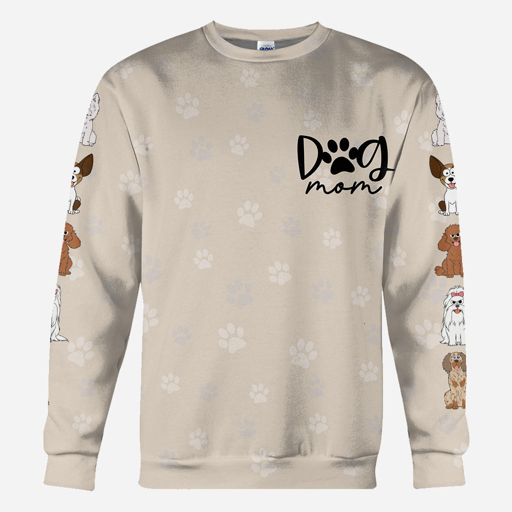 Dog Mom/ Cat Mom/ Fur Mom / Dog Dad/ Cat Dad... - Personalized Dog All Over Shirt