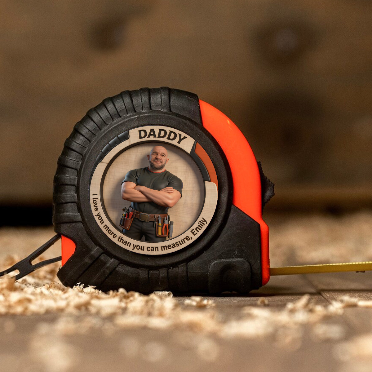 Custom Any Photo, Best Father's Day Gift - Personalized Father Measure Tape