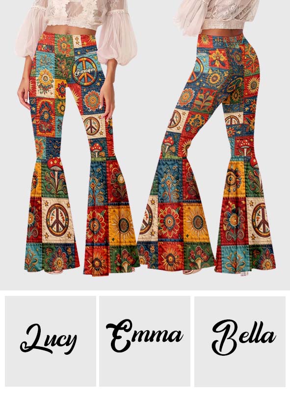 Hippie Soul - Personalized Hippie Flare Leggings