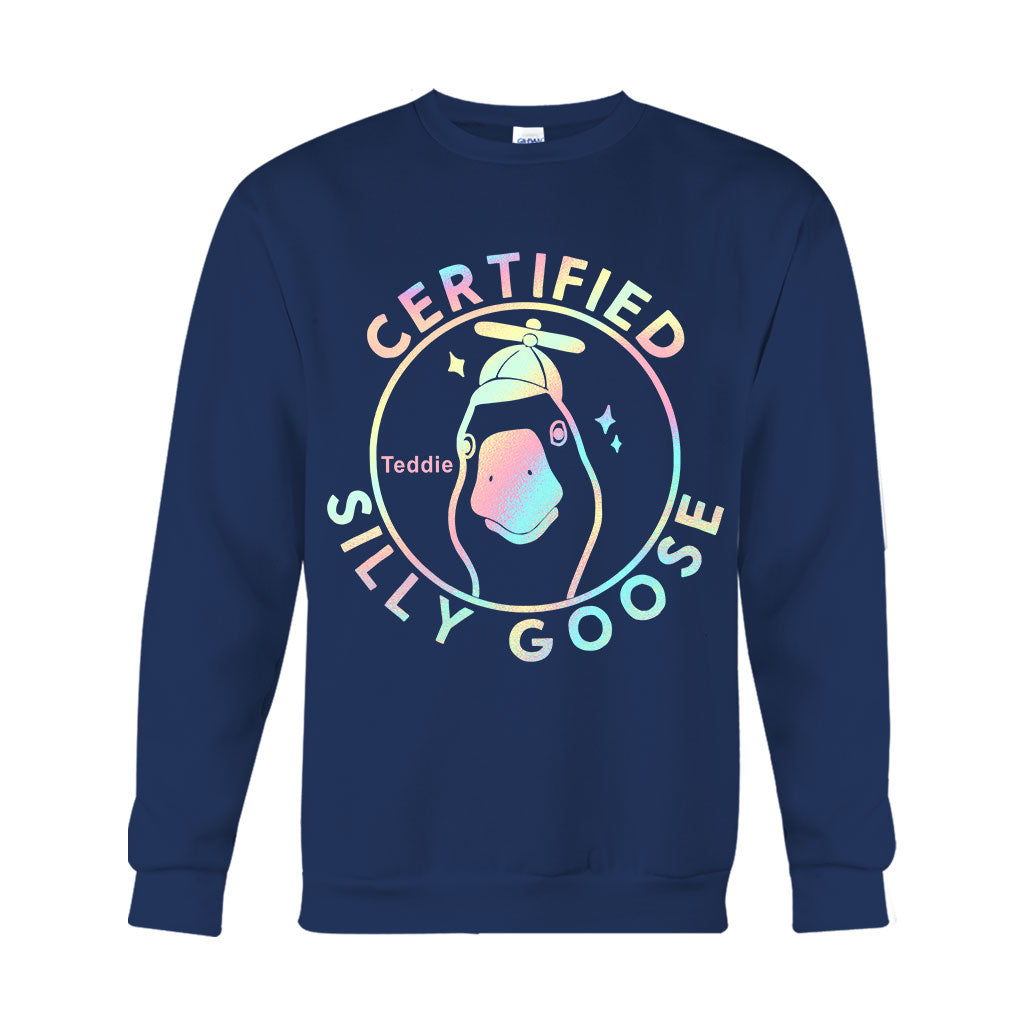 Certified Silly Goose - Personalized Sarcasm T-shirt And Hoodie