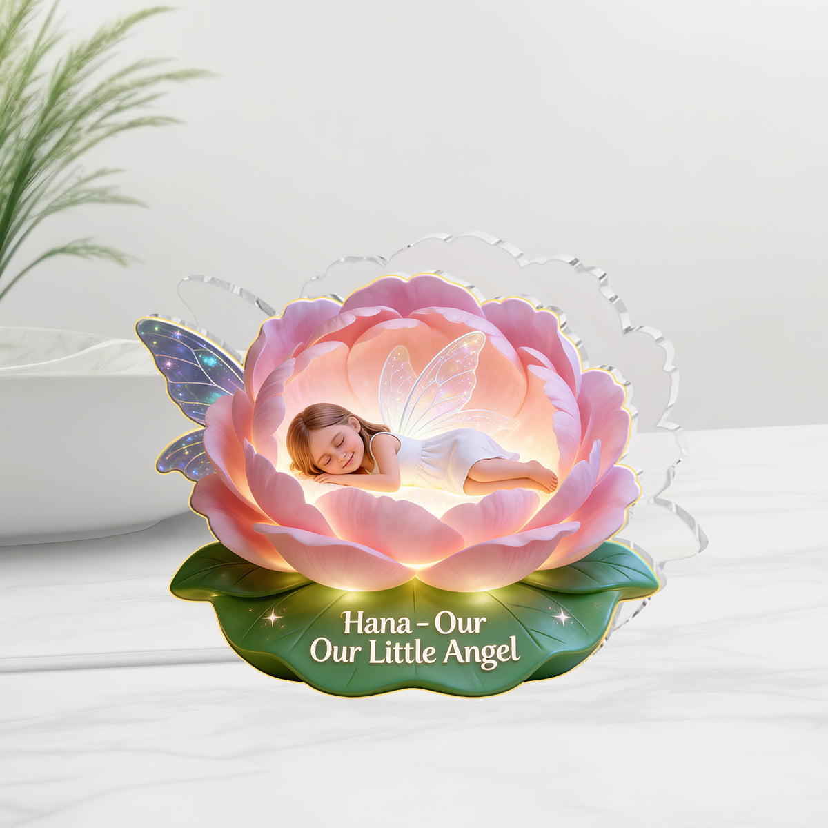 Gift for Your Little Angel - Personalized Kid Acrylic LED Night Light