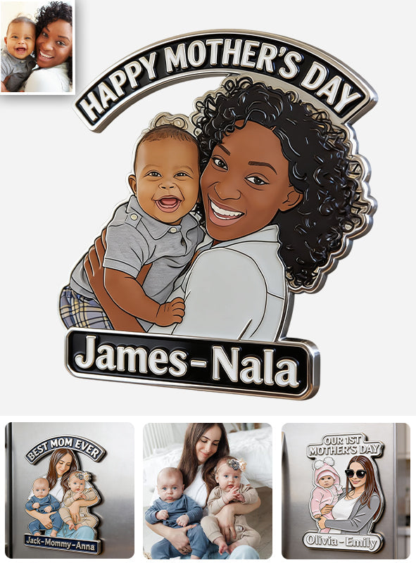 1st Mother's Day - Personalized Mother Magnet