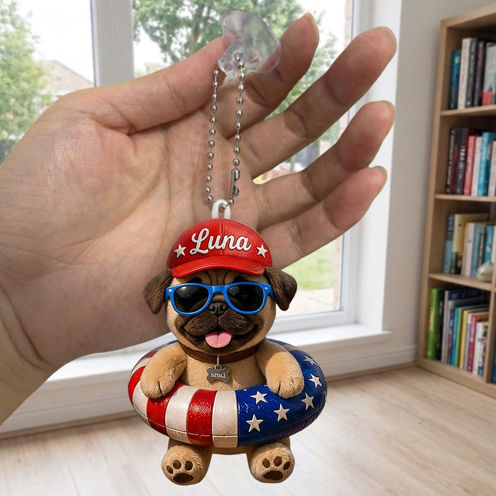 Funny Pet Chill The Fourth Out - Personalized Dog Tumbler With Plush Charm