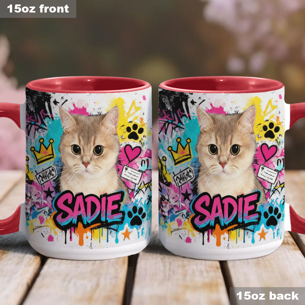 Custom Any Pet Photo - Personalized Dog Accent Mug