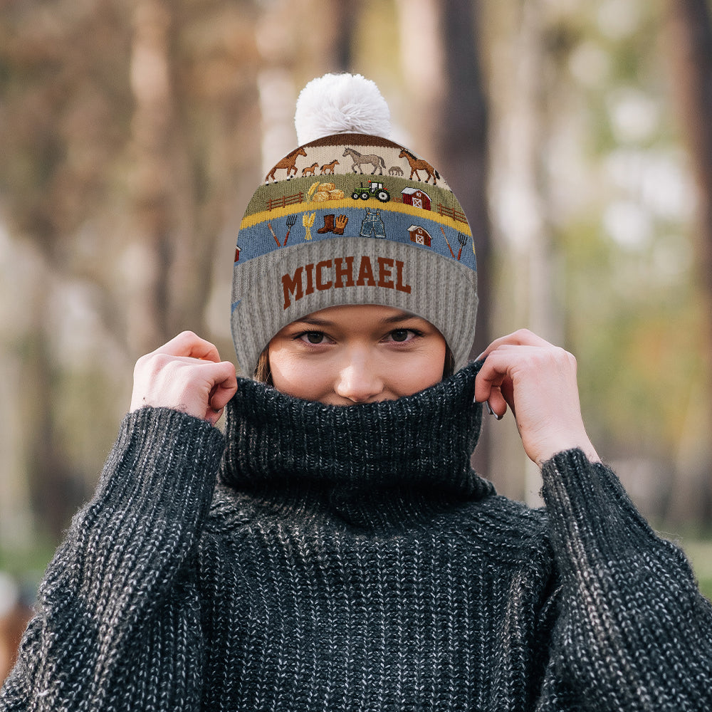 Farmer Beanie Hat - Personalized Farmer Beanie Hat