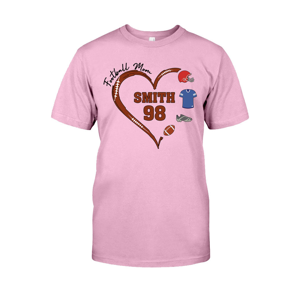 Football Mom - Personalized Football T-shirt And Hoodie