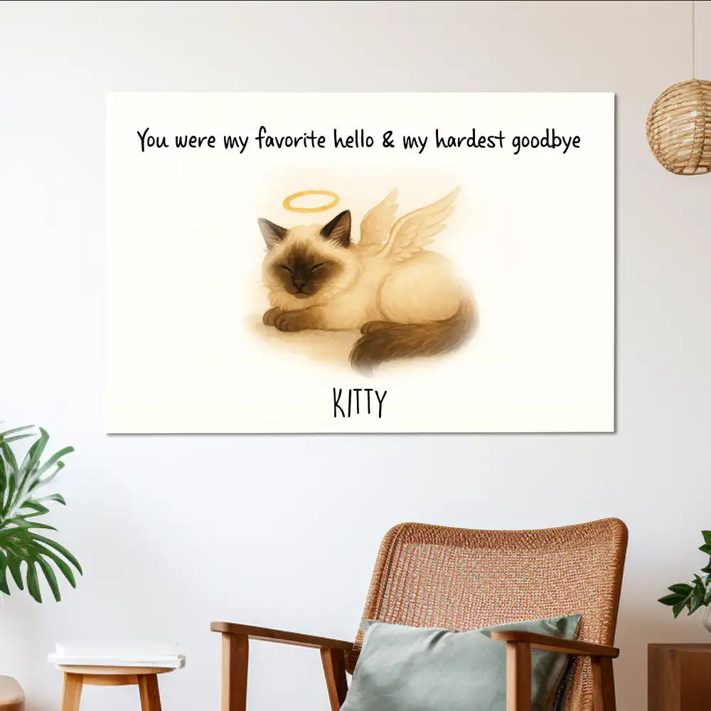 Pet Memorial Pillow – Heartfelt Sympathy Gift for Pet Lovers