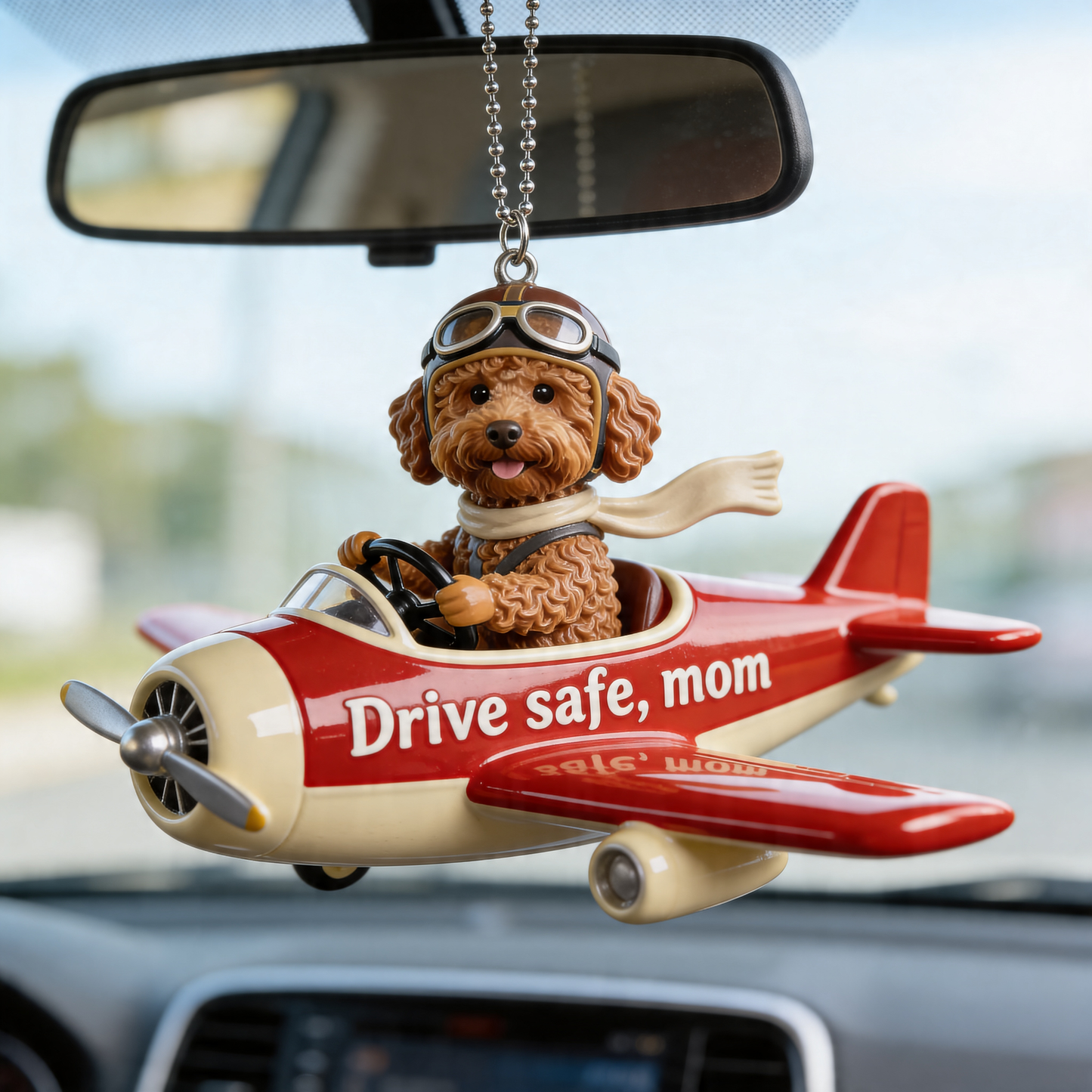 Dog Mom Gift, Pet Mom, Dog Cat Lovers - Personalized Dog Car Ornament