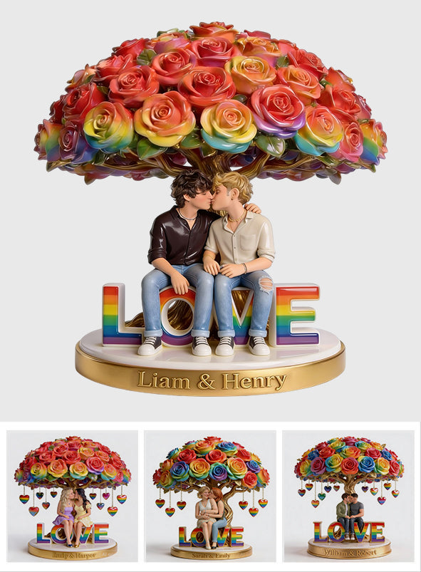 Custom Any Photo - Personalized LGBT Support Custom Shaped Acrylic Plaque