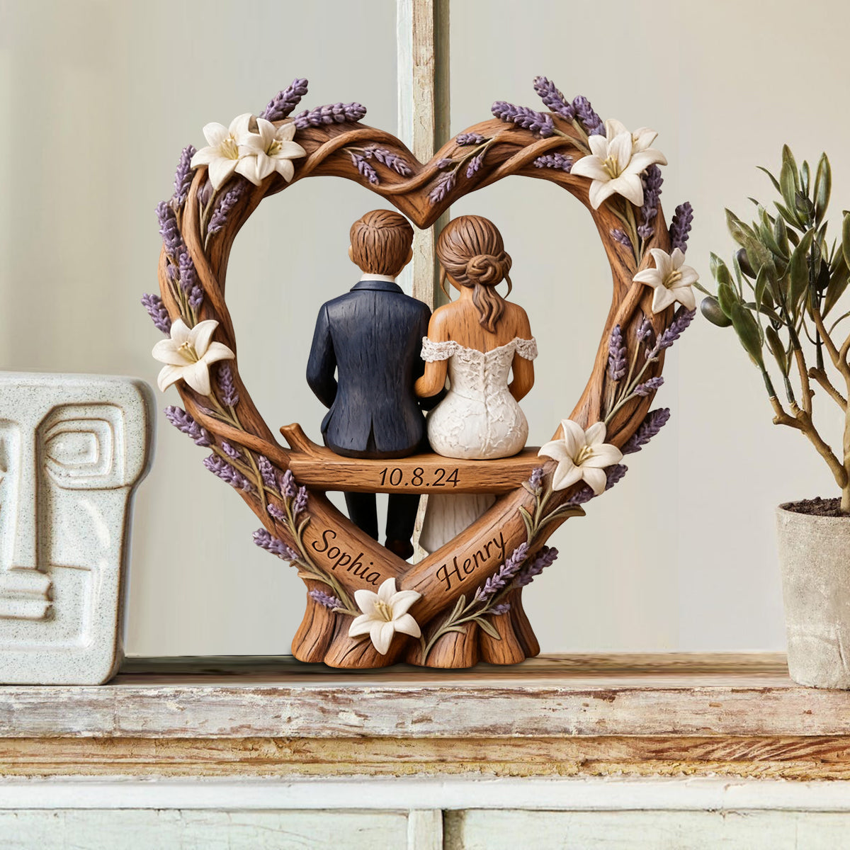 Custom Any Photo - Personalized Couple Custom Shaped Wood Plaque