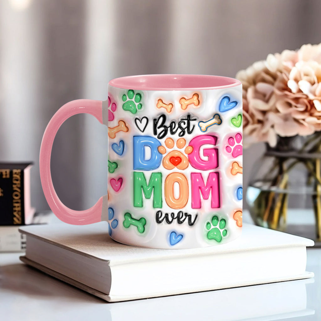 Dog Mom Life - Personalized Dog Accent Mug