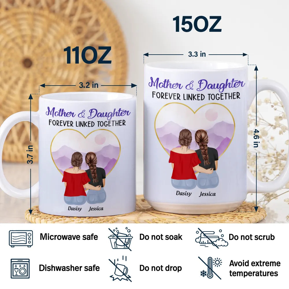 Personalized Mug for Mother and Daughters – Heartwarming Family Gift with Custom Names, Great for Mother's Day or Family Gatherings