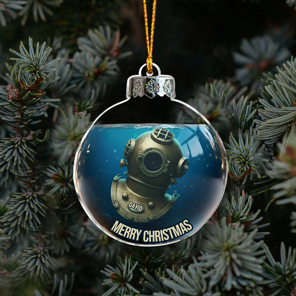 Diving Home For Christmas - Personalized Scuba Diving Ornament