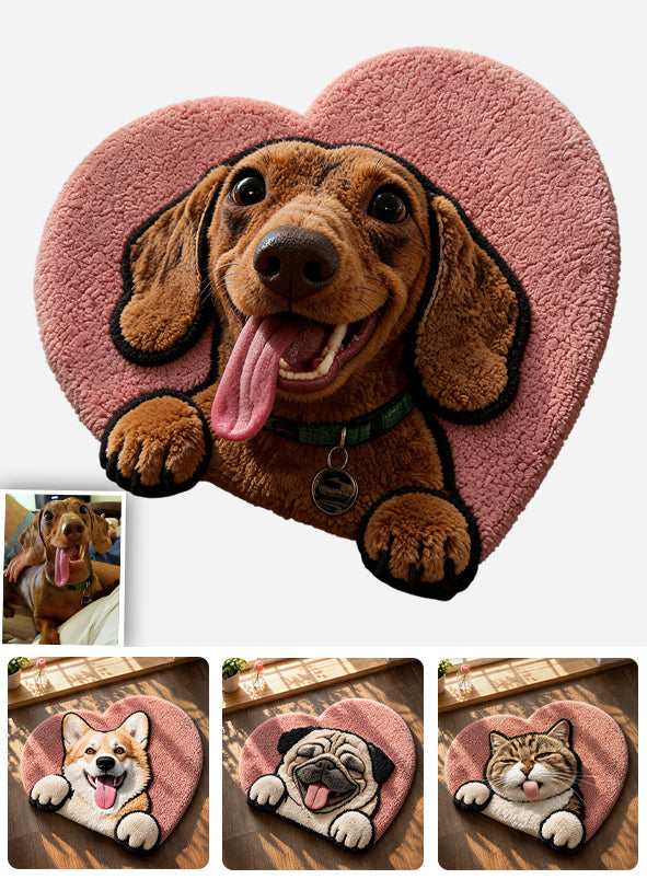 Gift for Pet Owner - Personalized Dog Non-Slip Tufted Rug