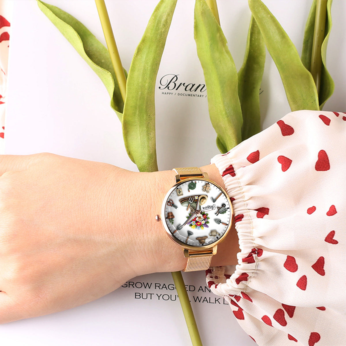 Gardening Time - Personalized Gardening Women Hand Watch