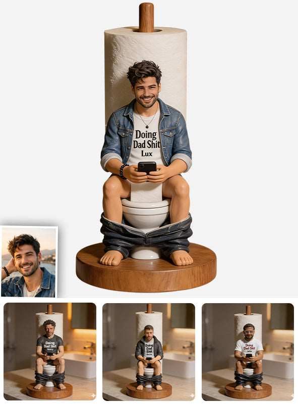 Best Time Of Day - Personalized Father Paper Towel Stand