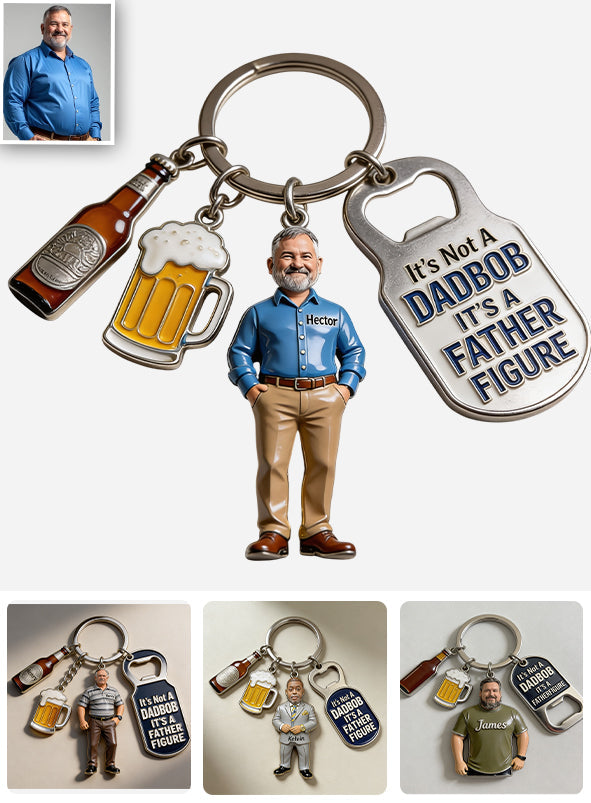 It's Not A Dad Bob - Personalized Father Premium Keychain With Charms