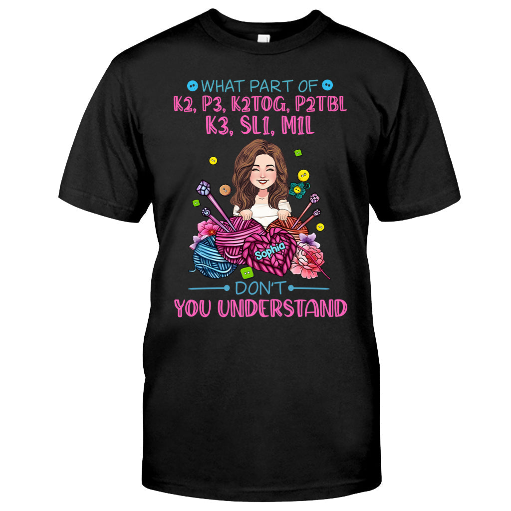 Don't You Understand - Personalized Knitting T-shirt And Hoodie