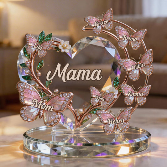 Best Mom Nana Mother Ever - Personalized Mother Custom Shaped Acrylic Plaque