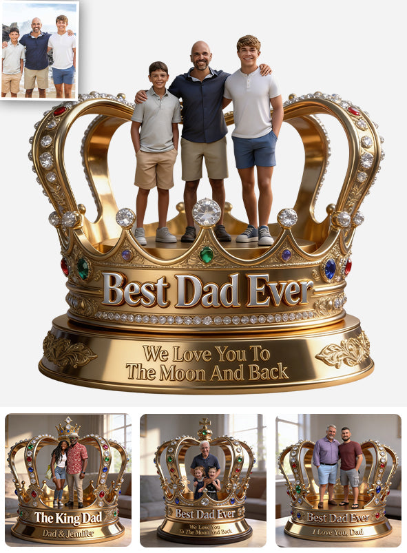 Best Dad Ever - Personalized Father Custom Shaped Acrylic Plaque