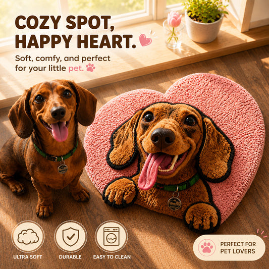 Gift for Pet Owner - Personalized Dog Non-Slip Tufted Rug