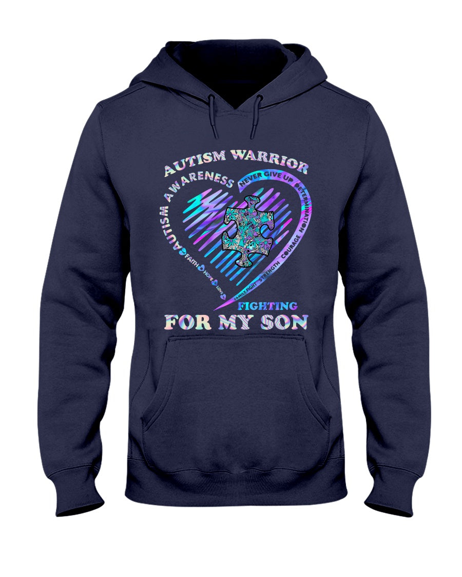 Autism Warrior - Autism Awareness T-shirt and Hoodie 0520