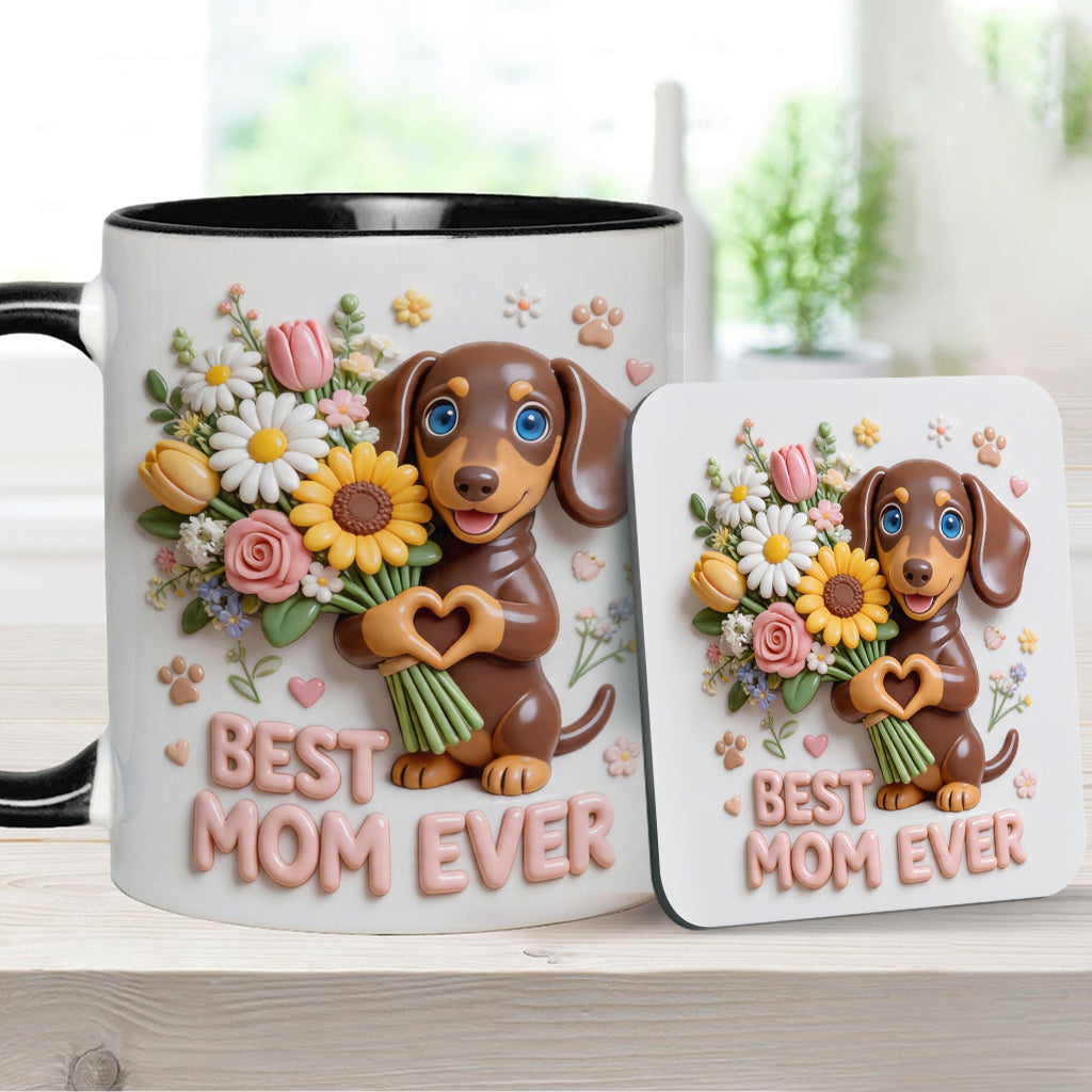 Custom Any Photo - Personalized Dog Accent Mug & Coaster