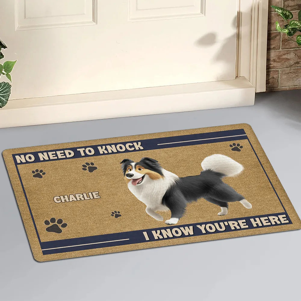 Custom Dog and Cat Doormat, Fun Pet-Themed Home Décor and Gift