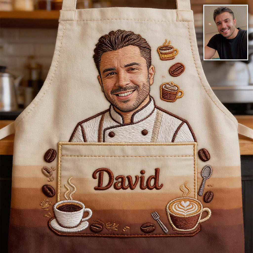 Best Barista - Personalized Coffee Apron With Pockets